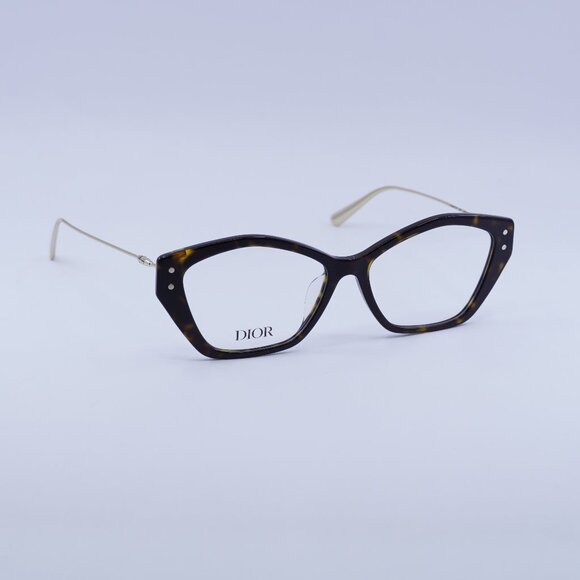 🕶️ New Dior MISSDIORO S1F 2200 Eyeglasses - Havana/Gold Frame 54mm - Picture 1 of 12
